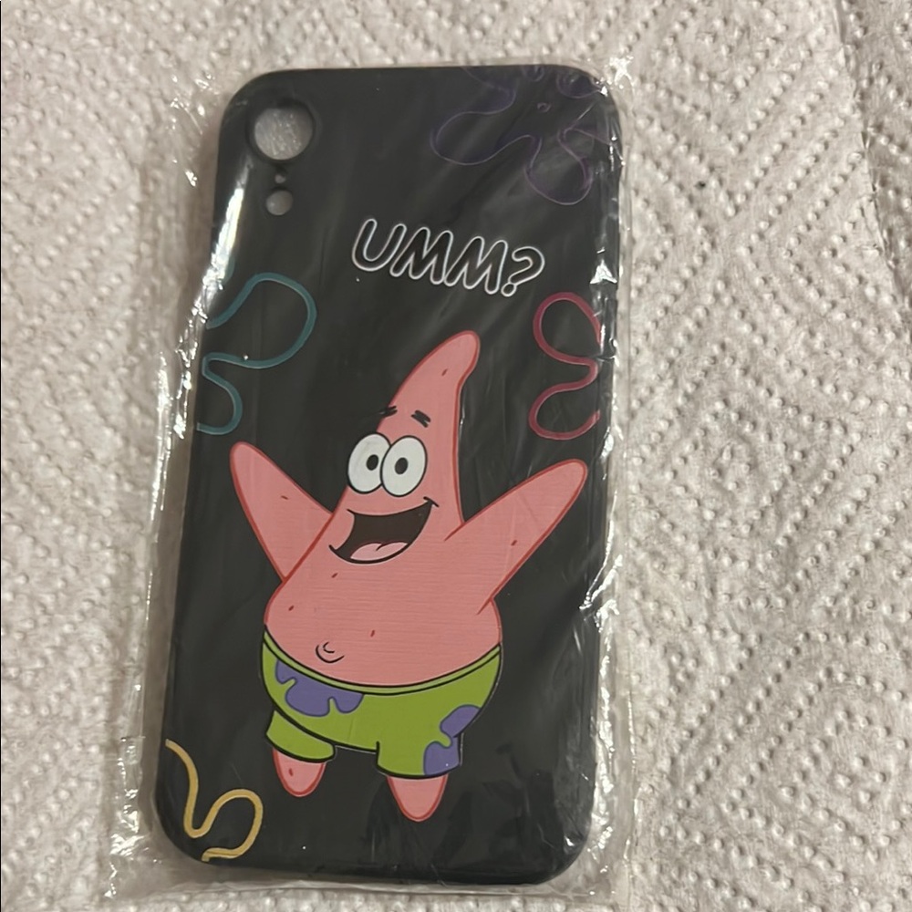 Black Cartoon Character Phone Case